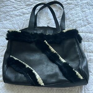 Cute fina firenze black leather purse